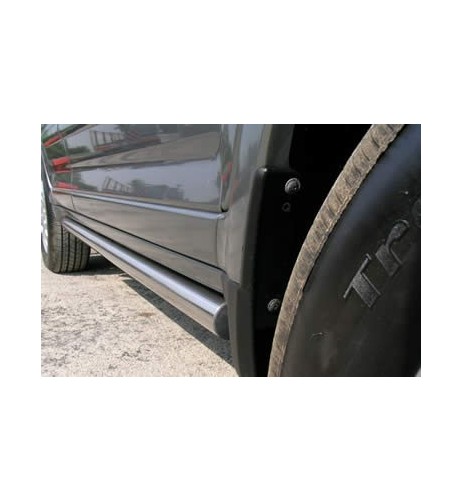 Tubi laterali in acciaio inox lucido Honda CR V dal 2005 al 2009