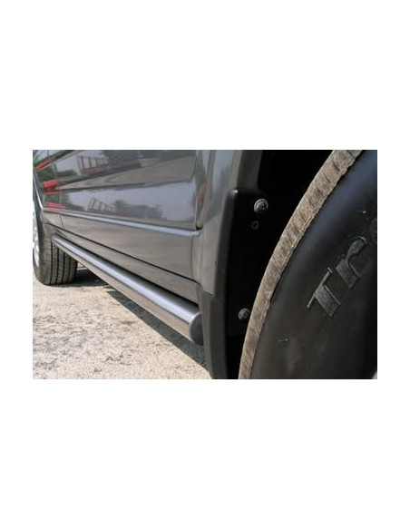 Tubi laterali in acciaio inox lucido Honda CR V dal 2005 al 2009