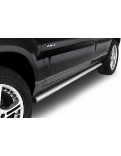 Tubi laterali in acciaio inox lucido Kia Sportage dal 2004 al 2007