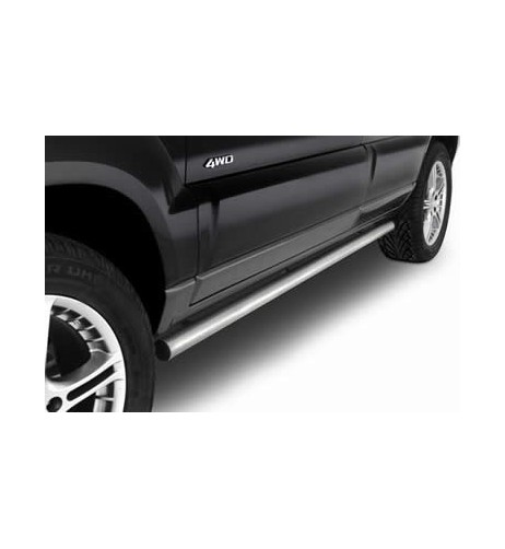 Tubi laterali in acciaio inox lucido Kia Sportage dal 2004 al 2007