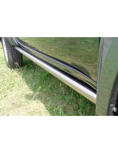 Tubi laterali in acciaio inox lucido Mitsubishi L200 dal 2006 al 2009