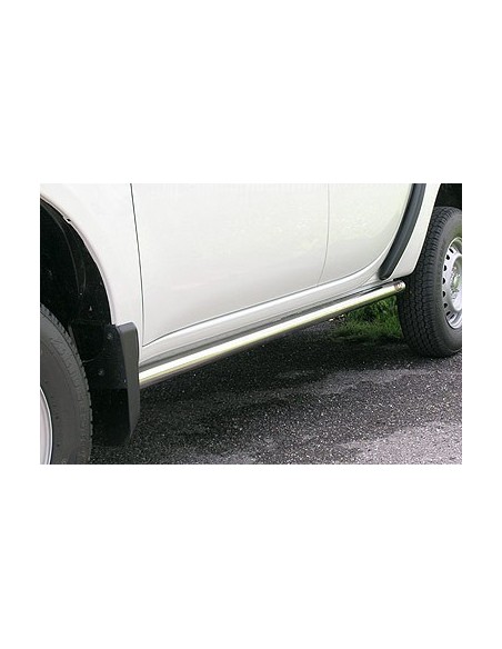 Tubi laterali in acciaio inox lucido Mitsubishi L200 Double Cab 2010 2014