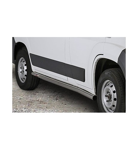 Tubi laterali in acciaio inox lucido protezione 60mm Fiat Ducato SWB dal 20