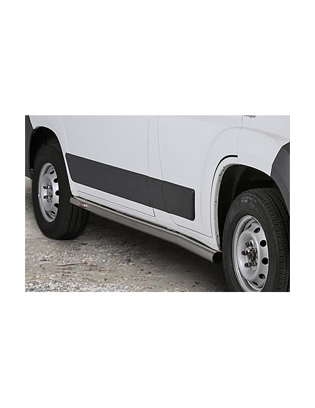 Tubi laterali in acciaio inox lucido protezione 60mm Fiat Ducato SWB dal 20