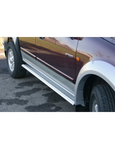 Tubi laterali ovali alluminio di protezione Great Wall Steed 2 4 porte 2009