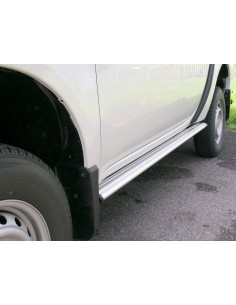 Tubi laterali ovali di protezione alluminio Mitsubishi L200 Double Cab 2010