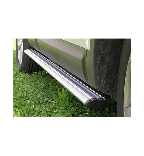 Tubi laterali ovali di protezione alluminio Nissan Qashqai 2006 2013