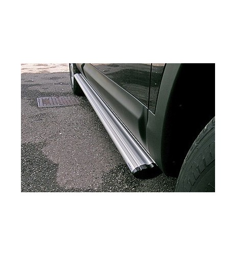 Tubi laterali ovali di protezione alluminio Nissan Qashqai 2