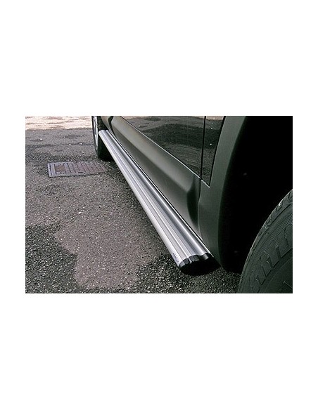 Tubi laterali ovali di protezione alluminio Nissan Qashqai 2