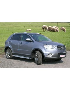 Tubi laterali ovali di protezione alluminio SsangYong Korando dal 2010 2