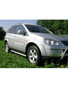 Tubi laterali ovali di protezione alluminio SsangYong Kyron dal 2005 2