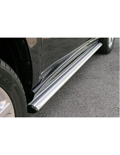 Tubi laterali ovali di protezione alluminio Tata Xenon Double Cab