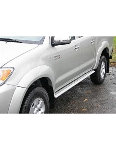 Tubi laterali ovali di protezione alluminio Toyota Hilux Double Cab 2005 20