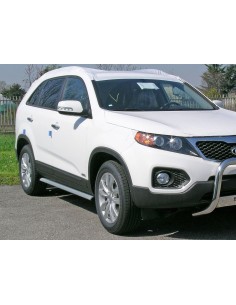 Tubi laterali ovali di protezione in alluminio Kia Sorento dal 2009 al 2011 2