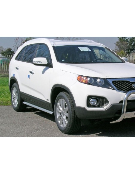 Tubi laterali ovali di protezione in alluminio Kia Sorento dal 2009 al 2011