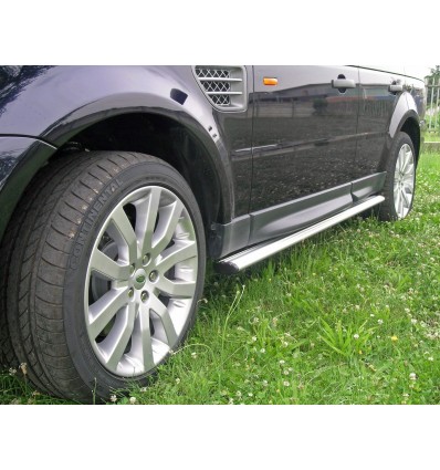Tubi laterali ovali di protezione in alluminio Land Rover Range Sport 2005-2008