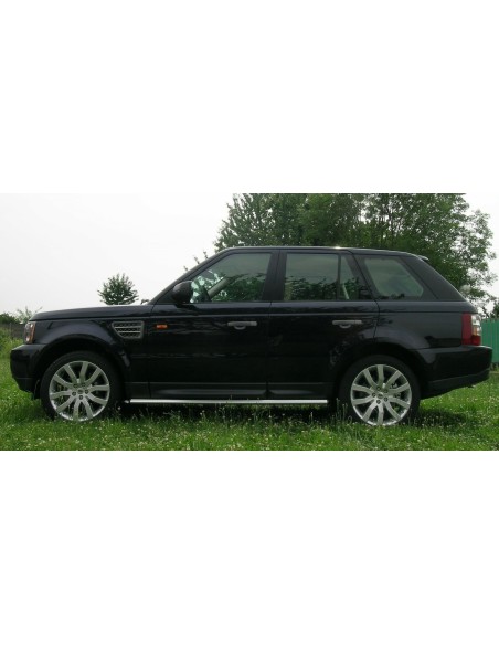 Tubi laterali ovali di protezione in alluminio Land Rover Range Sport 2005 