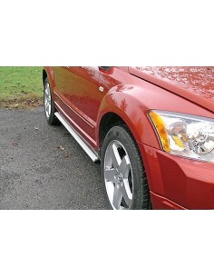 Tubi laterali ovali in alluminio di protezione Dodge Caliber dal 2008