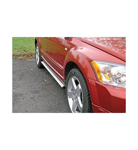 Tubi laterali ovali in alluminio di protezione Dodge Caliber dal 2008