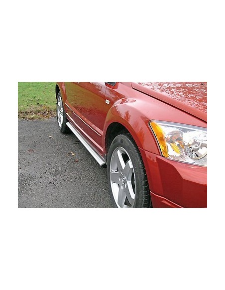 Tubi laterali ovali in alluminio di protezione Dodge Caliber dal 2008