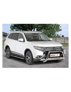 Tubi laterali ovali in alluminio di protezione Mitsubishi Outlander dal 201 2
