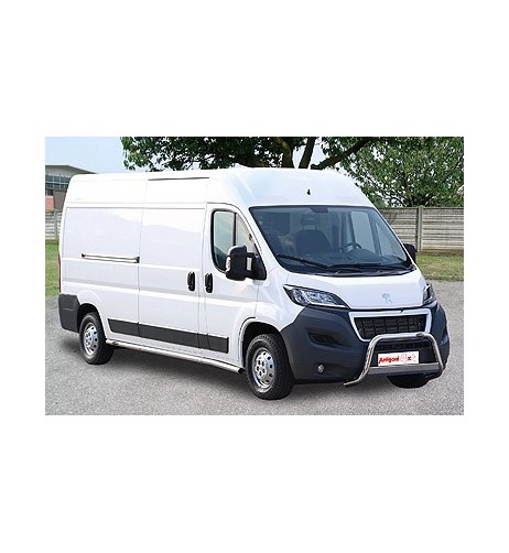 Tubi laterali protezione acciaio inox lucido 60mm Peugeot Boxer corto dal 2