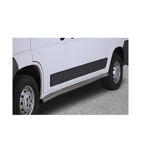 Tubi laterali protezione acciaio inox lucido 60mm Peugeot Boxer dal 2006