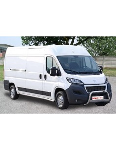 Tubi laterali protezione acciaio inox lucido 60mm Peugeot Boxer dal 2006 2