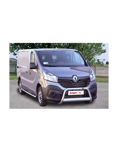 Tubi laterali protezione acciaio inox lucido 60mm Renault Trafic dal 2014