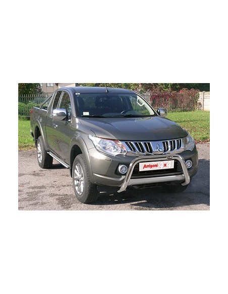 Tubi laterali protezione acciaio inox lucido Mitsubishi L200 Club Cab 2015 
