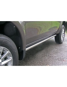 Tubi laterali protezione acciaio inox lucido Mitsubishi L200 Double Cab 201
