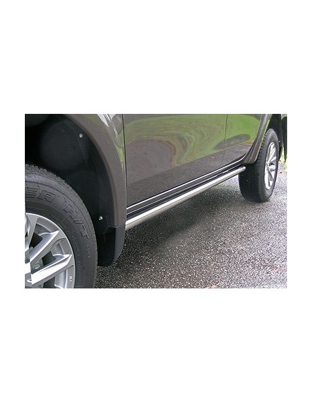 Tubi laterali protezione acciaio inox lucido Mitsubishi L200 Double Cab 201