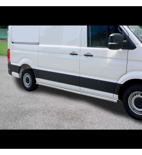 Tubi laterali protezione inox 60mm VW Crafter passo medio dal 2017