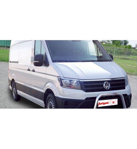 Tubi laterali protezione inox 60mm VW Crafter passo medio dal 2017
