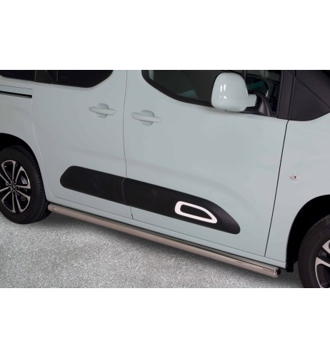 Tubi laterali protezione inox lucido 60mm Citroen Berlingo dal 2018