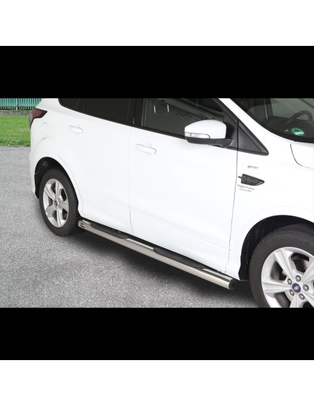 Tubi laterali protezione inox lucido 70mm Ford Kuga 2017 2019