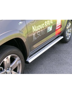 Tubi ovali laterali in alluminio di protezione Toyota Rav4 modello 2009