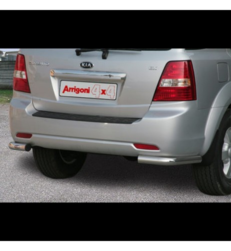 Tubi protezione posteriore inox lucido 60mm Kia Sorento dal 2006 al 2008