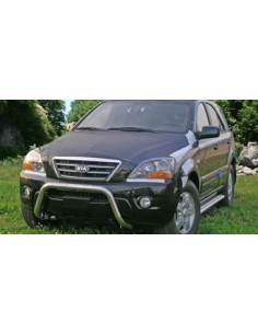 Tubi protezione posteriore inox lucido 60mm Kia Sorento dal 2006 al 2008 2