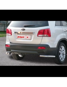 Tubi protezione posteriore inox lucido 60mm Kia Sorento dal 2009 al 2011