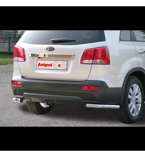 Tubi protezione posteriore inox lucido 60mm Kia Sorento dal 2009 al 2011