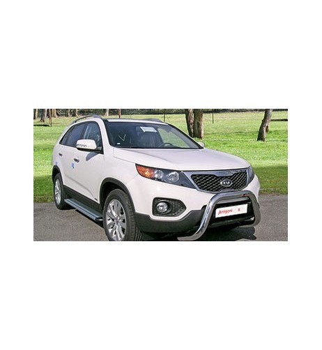 Tubi protezione posteriore inox lucido 60mm Kia Sorento dal 2009 al 2011