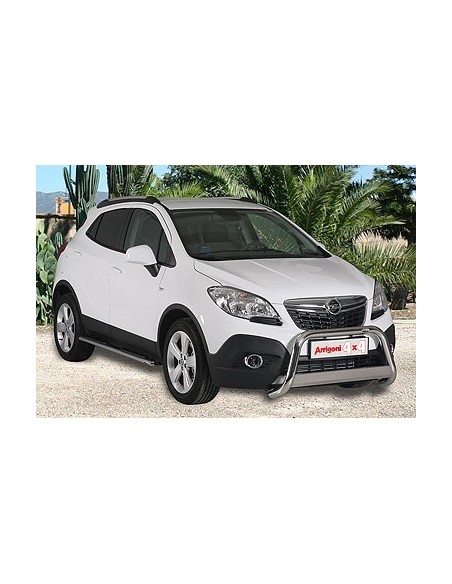 Tubo di protezione anteriore inox lucido 60mm Opel Mokka 2012 2019