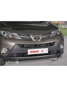 Tubo di protezione anteriore inox lucido 70mm Toyota Rav4 2013 2015