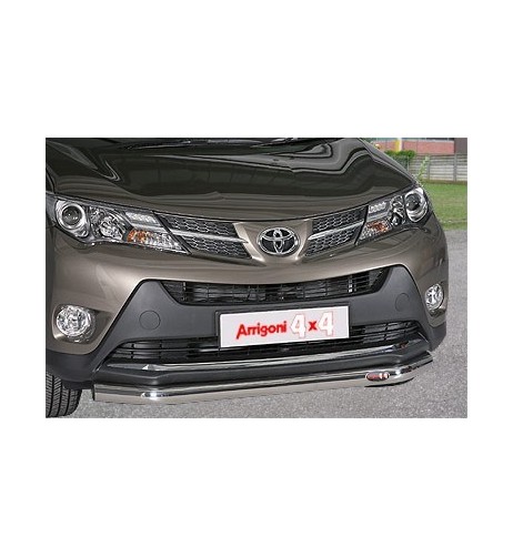 Tubo di protezione anteriore inox lucido 70mm Toyota Rav4 2013 2015