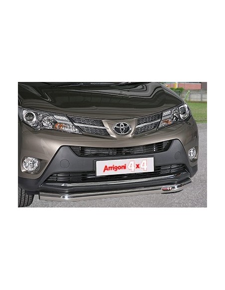 Tubo di protezione anteriore inox lucido 70mm Toyota Rav4 2013 2015