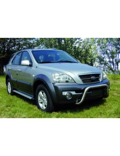 Tubo di protezione posteriore acciaio inox 70mm Kia Sorento fino al 2005 2