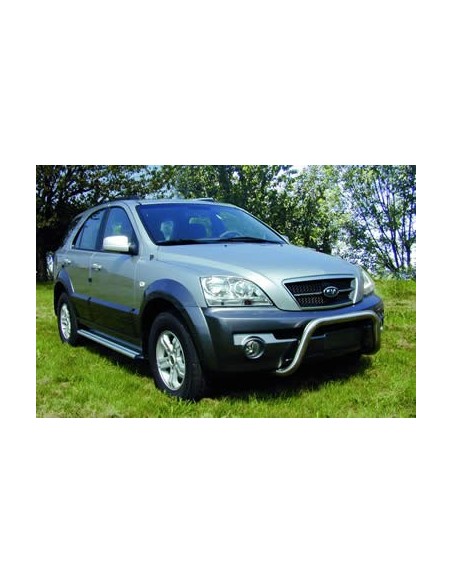 Tubo di protezione posteriore acciaio inox 70mm Kia Sorento fino al 2005