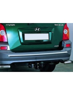 Tubo di protezione posteriore acciaio inox Hyundai Terracan dal 2002 al 200