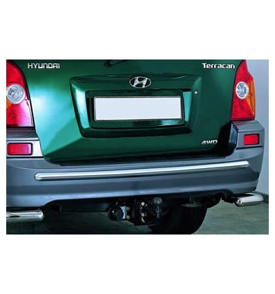 Tubo di protezione posteriore acciaio inox Hyundai Terracan dal 2002 al 2004